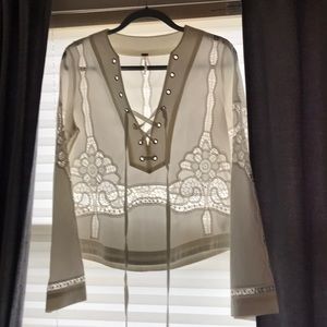 Gorgeous free people lace top